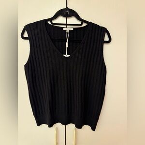NWT Black Sweater Tank Size Small